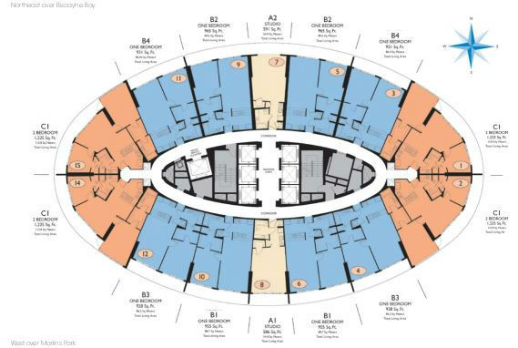 Opera Tower Miami Floorplans